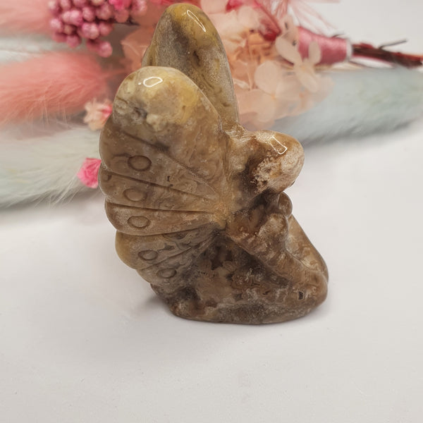 Crazy Lace Agate - Fairy Carving