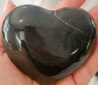 Black Onyx Puffy Hearts each - Crystal Carvings