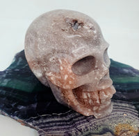 Pink Amethyst Skull - Crystal Carvings