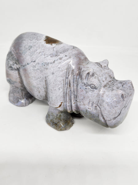Ocean Jasper Hippo - Crystal Carvings