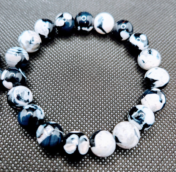 Orca Agate Bracelets   - Crystal Jewellery