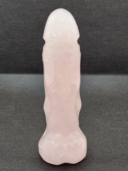 Rose Quartz 14.5cm Male Phallus - Crystal Carvings
